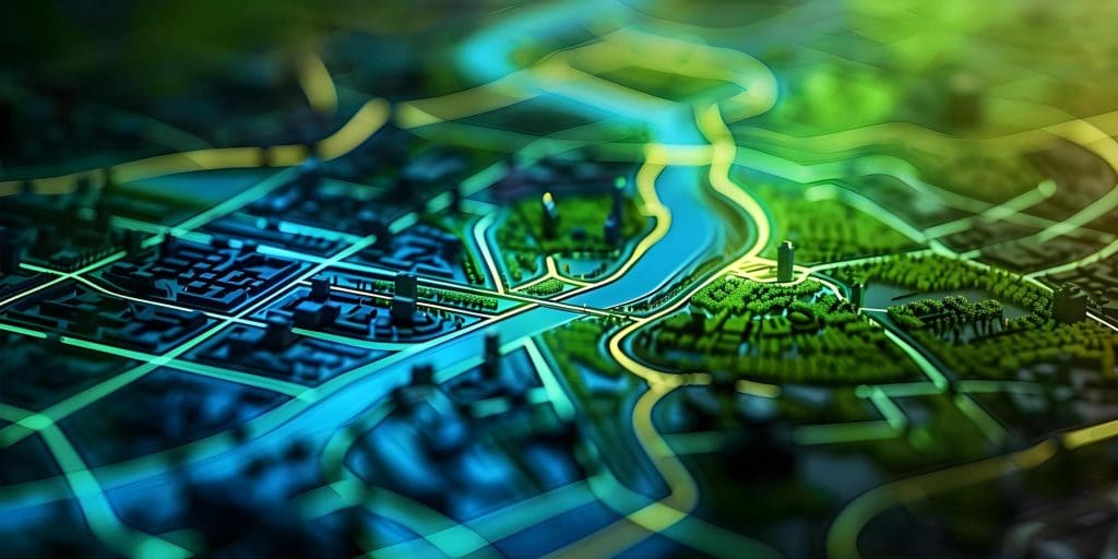 close up of a map of a city, UK EV charging networks