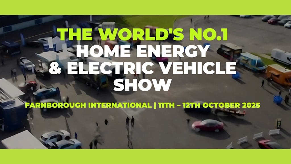 world's no 1 home energy & electric vehicle show featuring the Everything Electric Farnborough ONEEV app