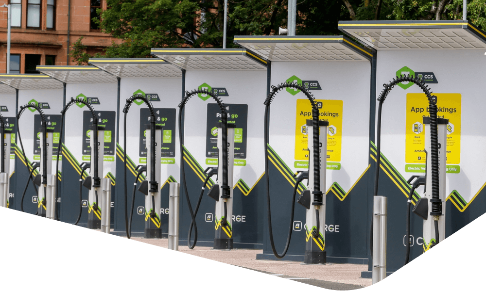 ONEEV app preview on mobile showing EV charging map experience